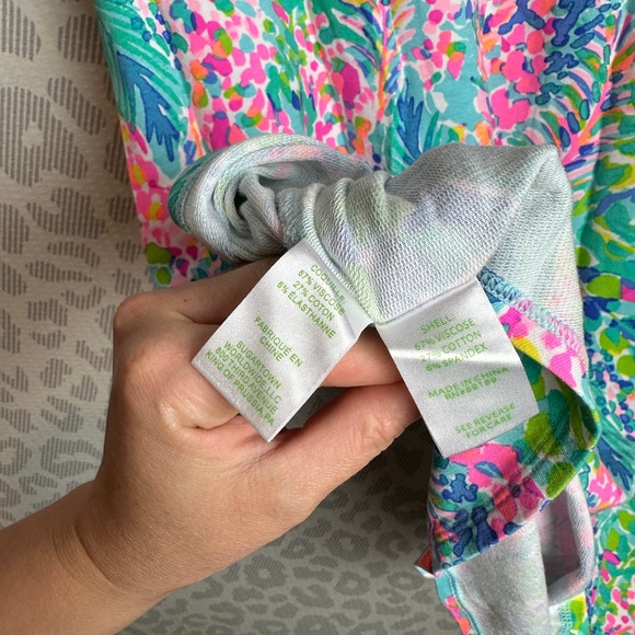 LILLY PULITZER UPF 50+ TAMMY CATCH THE WAVE SHORT SLEEVE DRESS 29495 SZ MEDIUM - Picture 5 of 10